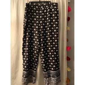 Elephant palazzo pants